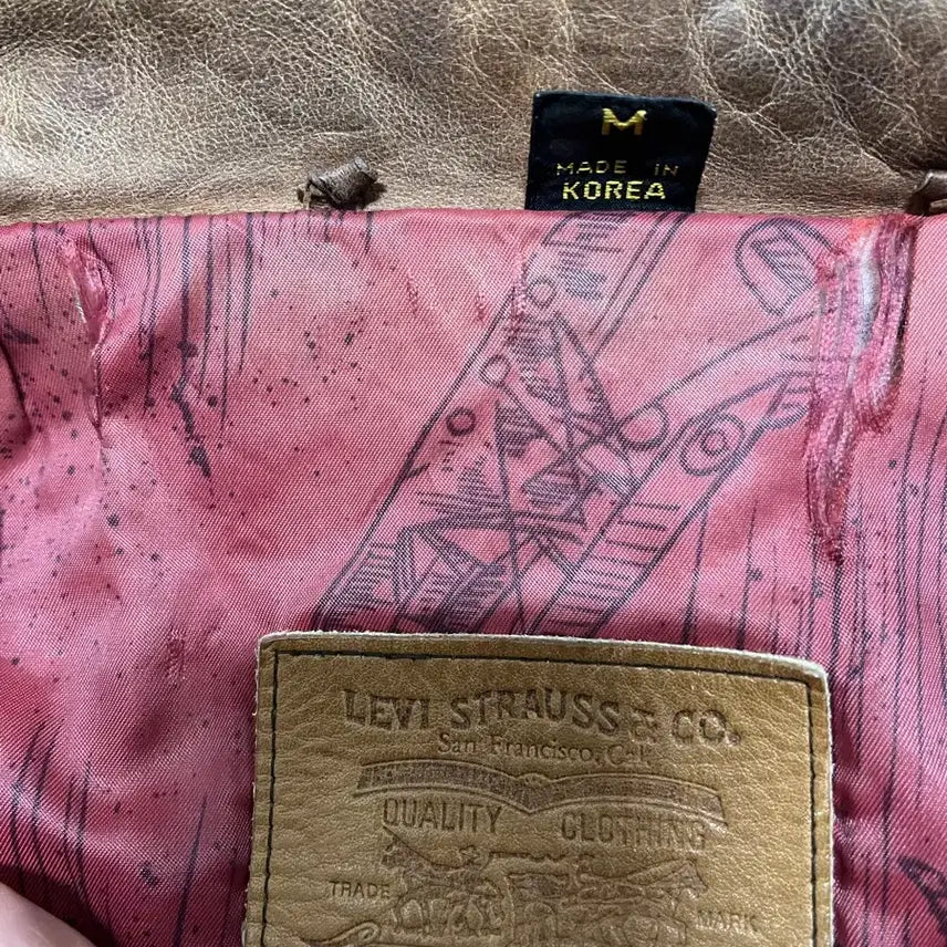 [BUNJANG] Levi's Vintage Leather Jacket / 빈티지 90s 리바이스 가죽자켓