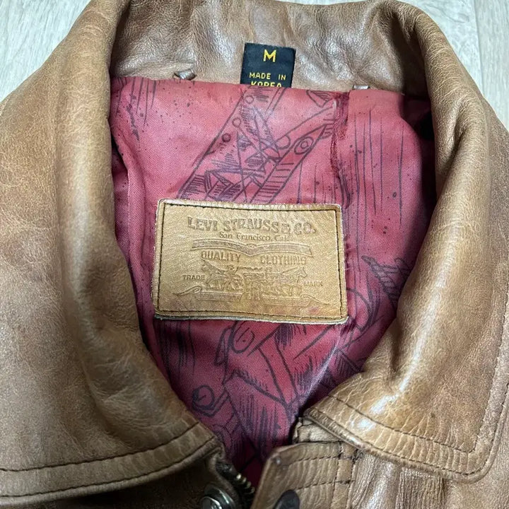 [BUNJANG] Levi's Vintage Leather Jacket / 빈티지 90s 리바이스 가죽자켓