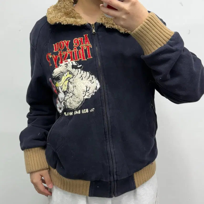 [BUNJANG] Xikers Navy Zip-up Jacket / [XL] ask 네이비 집업 자켓