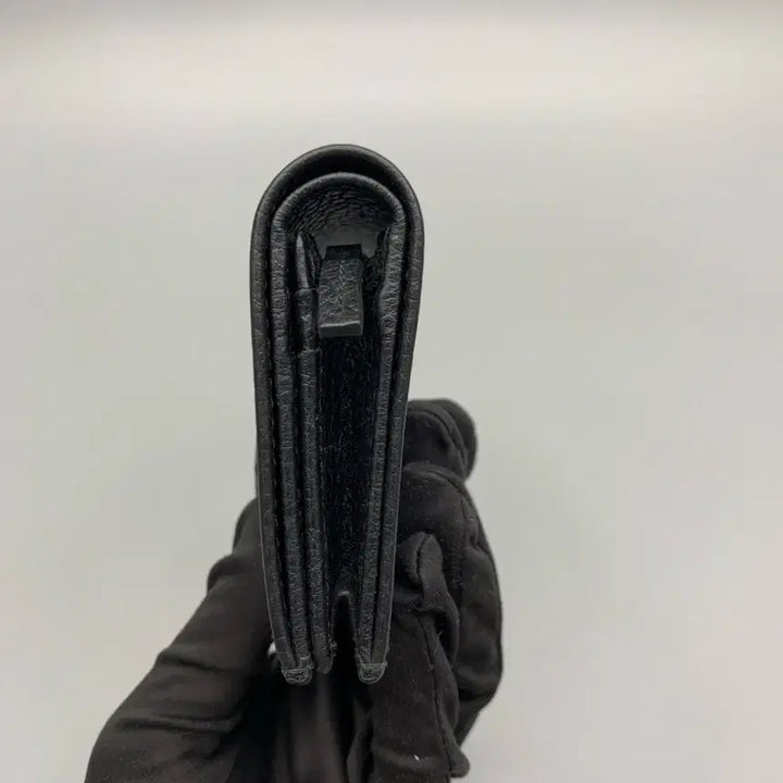 [BUNJANG] Gucci Marmont Black Leather Bifold Wallet / 267000107 구찌 마몽 블랙 소가죽 반지갑 456126