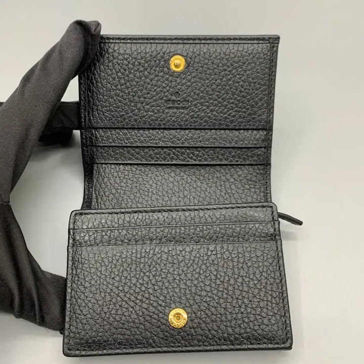 [BUNJANG] Gucci Marmont Black Leather Bifold Wallet / 267000107 구찌 마몽 블랙 소가죽 반지갑 456126