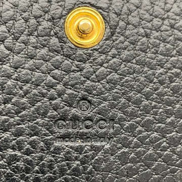 [BUNJANG] Gucci Marmont Black Leather Bifold Wallet / 267000107 구찌 마몽 블랙 소가죽 반지갑 456126
