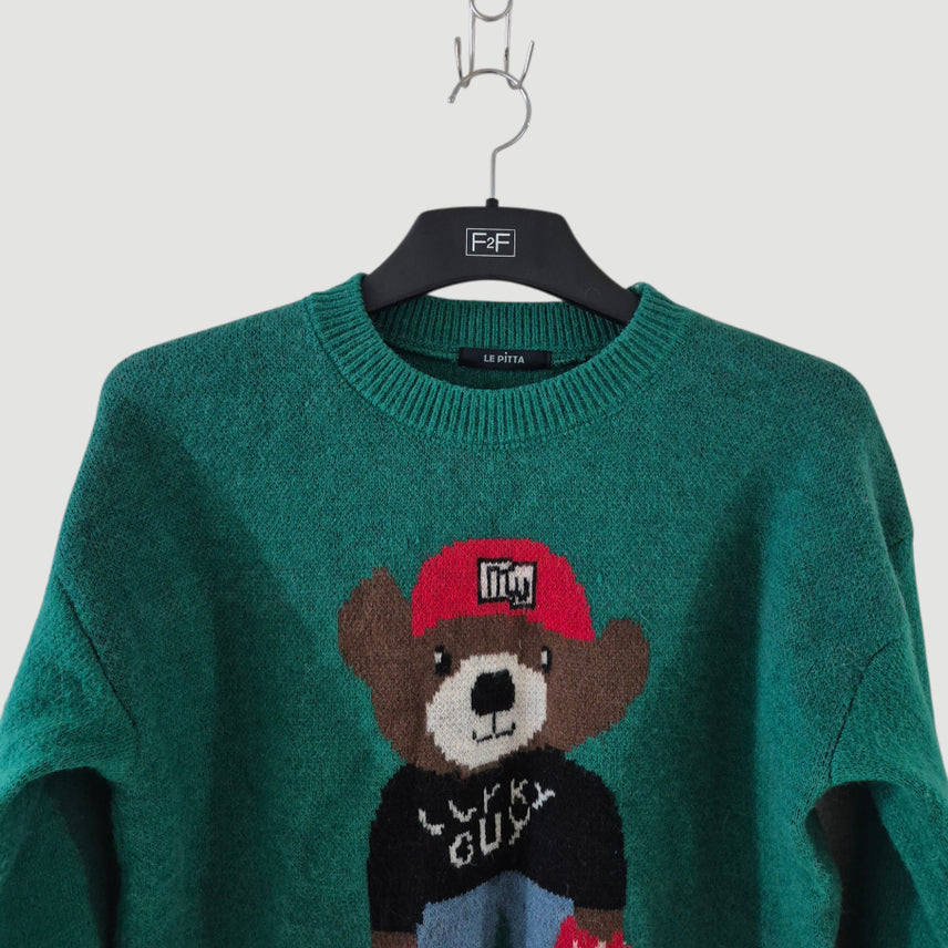 [BUNJANG] LE PITTA Y2K Wool Knit Sweater / LE PITTA르피타 여자 y2k 울 니트 스웨터