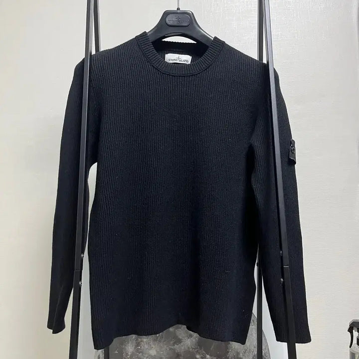 [BUNJANG] Stone Island Slim Fit Wool Knit 2XL (Fits 95-100) / 정품 2XL) 스톤아일랜드 슬림핏 울 니트 95~100