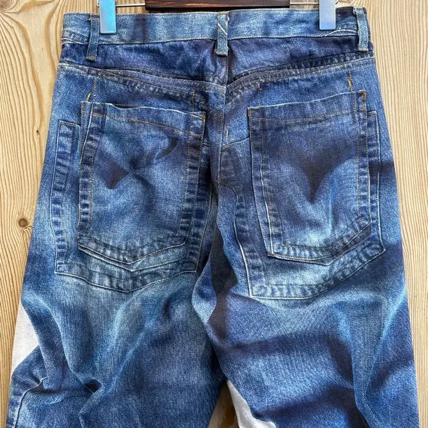 [BUNJANG] Typingmistake Digital Printing Denim Pants / 타이핑미스테이크 디지털 프린팅 데님 팬츠