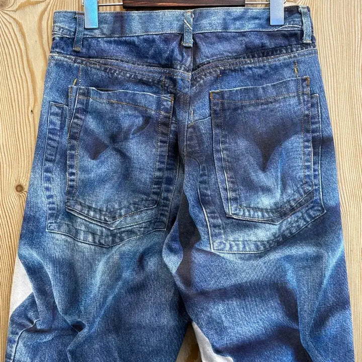[BUNJANG] Typingmistake Digital Printing Denim Pants / 타이핑미스테이크 디지털 프린팅 데님 팬츠