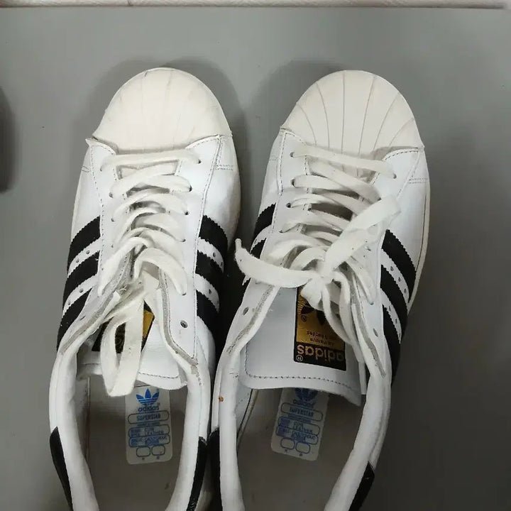 [BUNJANG] Adidas Superstar White/Black Sneakers / 아디다스 슈퍼스타 흰검 스니커즈