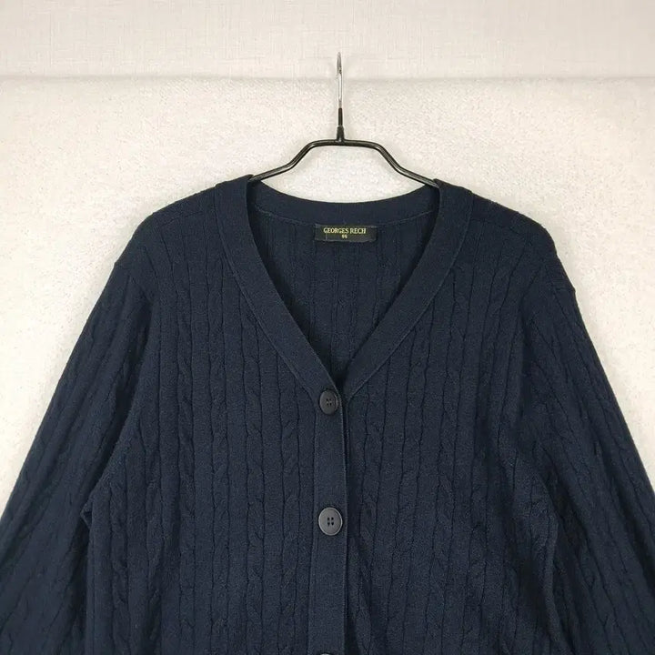 [BUNJANG] GEORGES RECH Cable Knit Cardigan (Size 95) / 조르쥬 레쉬 GEORGES RECH 여성 꽈배기 니트 가디건(95)