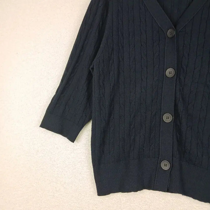 [BUNJANG] GEORGES RECH Cable Knit Cardigan (Size 95) / 조르쥬 레쉬 GEORGES RECH 여성 꽈배기 니트 가디건(95)