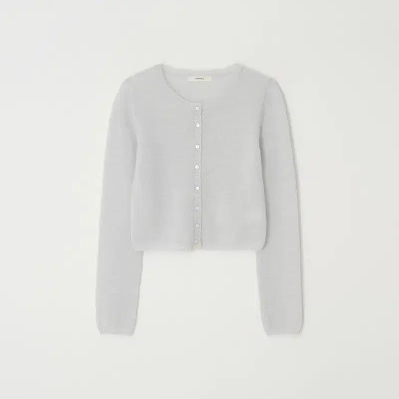 [BUNJANG] YOONSEUL Super Kidmohair Cardigan / 윤슬 - 슈퍼 키드모헤어 가디건 (아쿠아)