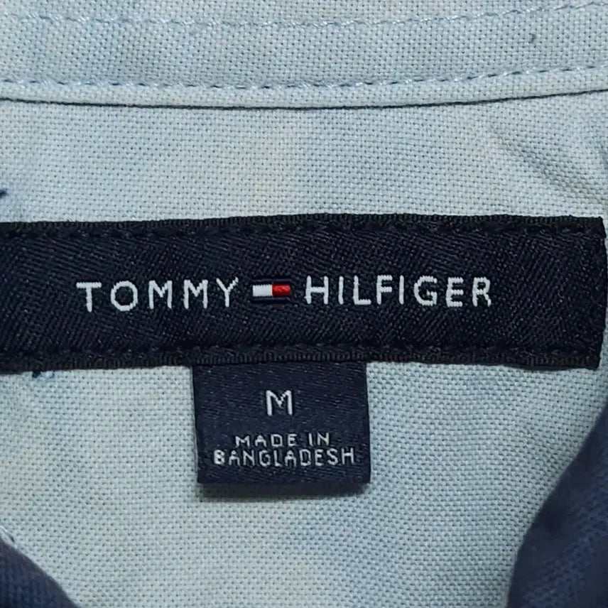 [BUNJANG] Tommy Hilfiger Cropped Shirt Navy Tie-Dye / 타미힐피거 크롭 셔츠 네이비 타이당ㄱ