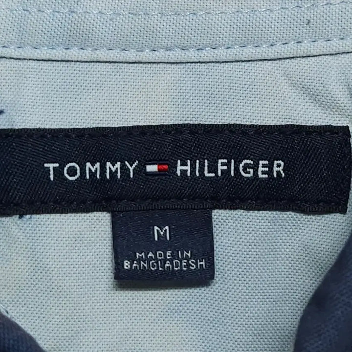 [BUNJANG] Tommy Hilfiger Cropped Shirt Navy Tie-Dye / 타미힐피거 크롭 셔츠 네이비 타이당ㄱ