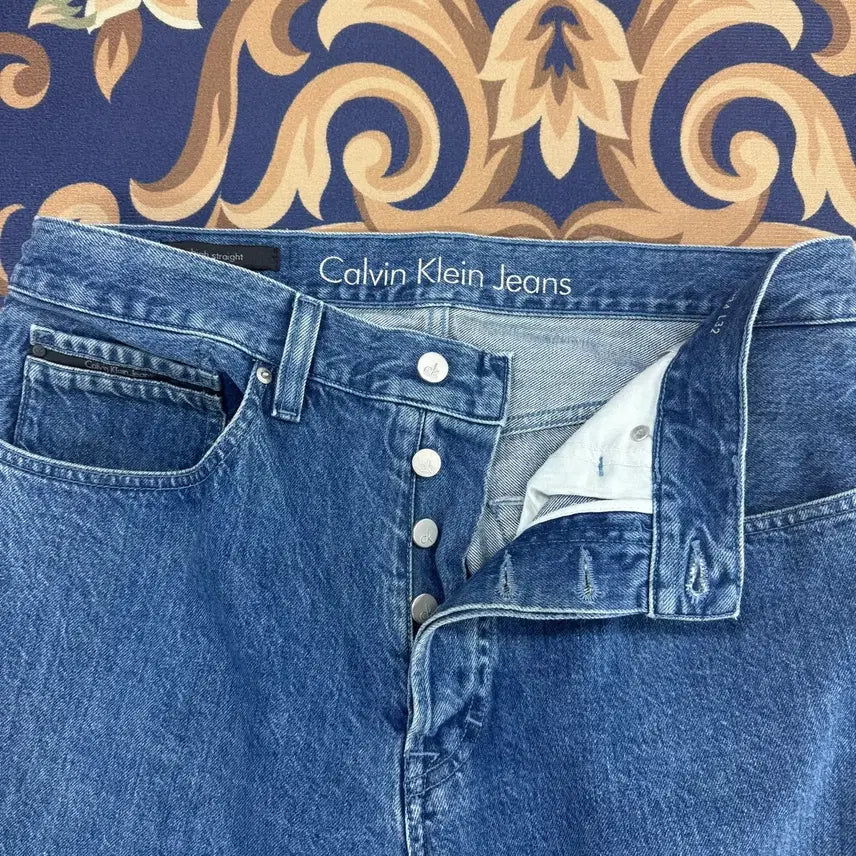 [BUNJANG] Calvin Klein Side Line Denim Pants / (34)캘빈클라인 Calvinklein 사이드라인 데님팬츠