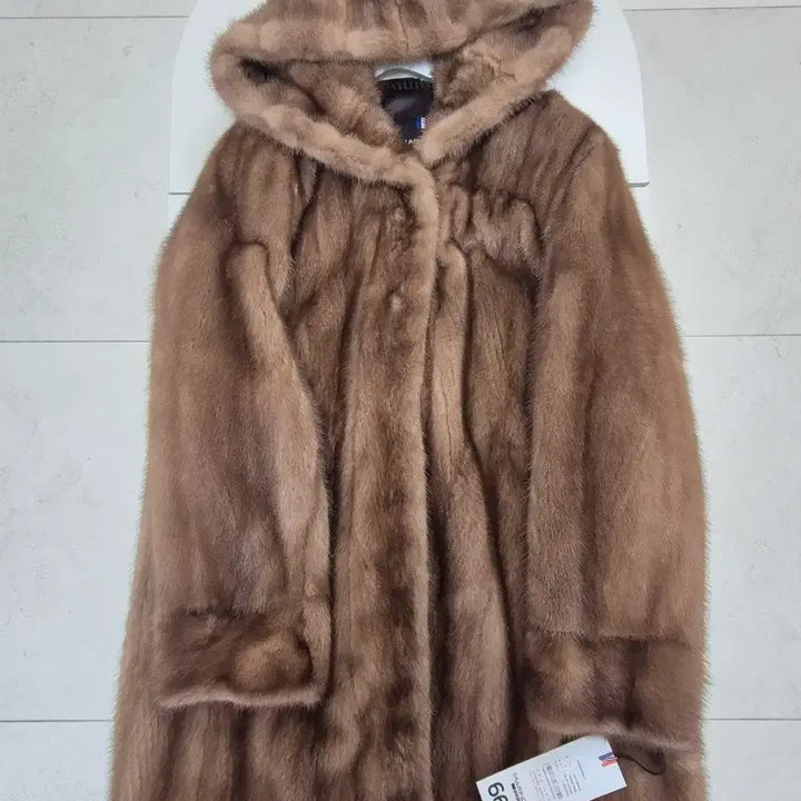 [BUNJANG] Mink Coat Size 66 / 후드 밍크 코트 66사이즈