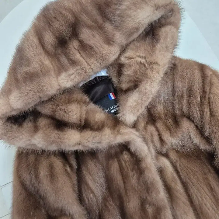 [BUNJANG] Mink Coat Size 66 / 후드 밍크 코트 66사이즈