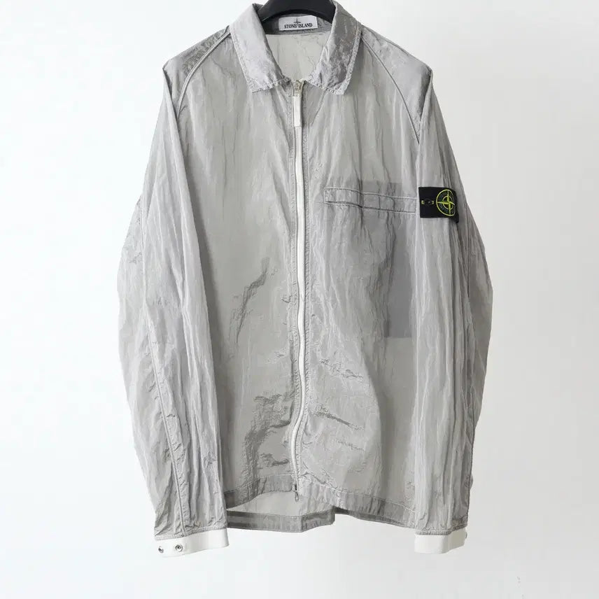 [BUNJANG] Stone Island Nylon Metal Overshirt Silver XXL / 스톤아일랜드 나일론메탈 오버셔츠 실버 XXL팝니다.