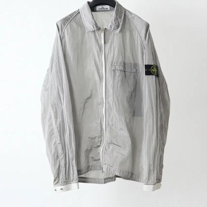 [BUNJANG] Stone Island Nylon Metal Overshirt Silver XXL / 스톤아일랜드 나일론메탈 오버셔츠 실버 XXL팝니다.