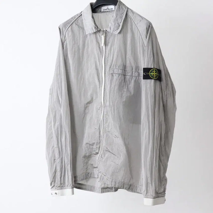 [BUNJANG] Stone Island Nylon Metal Overshirt Silver XXL / 스톤아일랜드 나일론메탈 오버셔츠 실버 XXL팝니다.