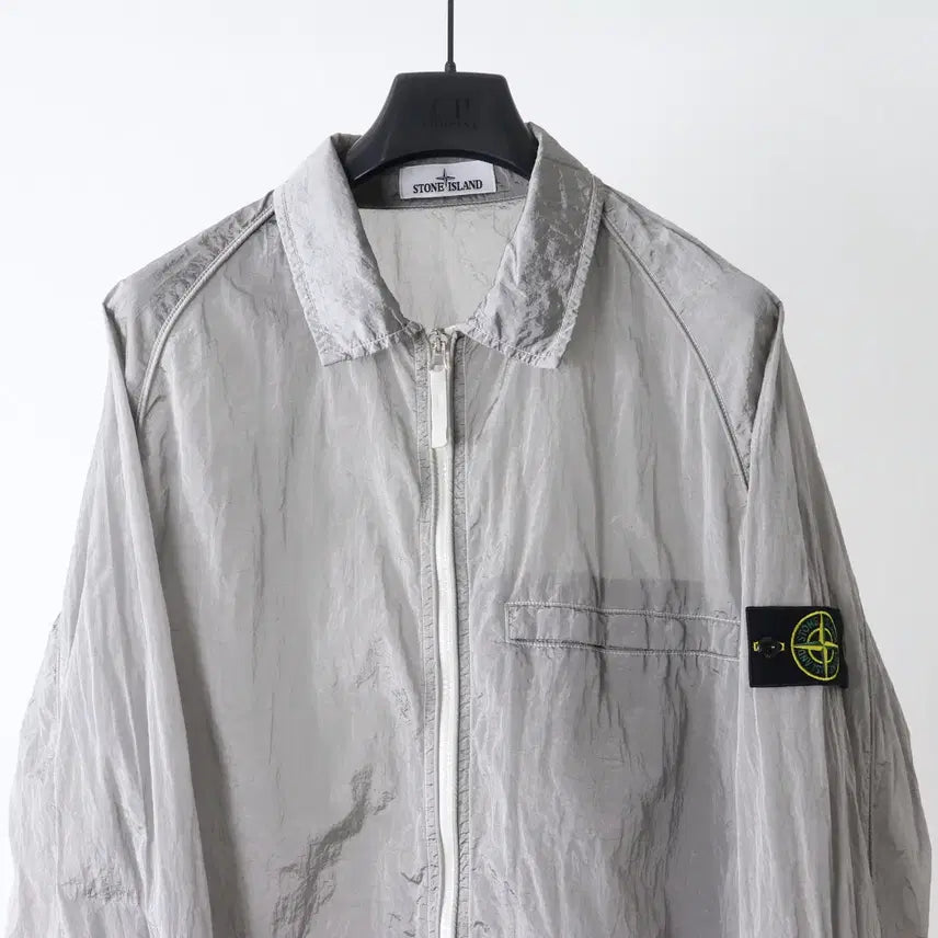 [BUNJANG] Stone Island Nylon Metal Overshirt Silver XXL / 스톤아일랜드 나일론메탈 오버셔츠 실버 XXL팝니다.