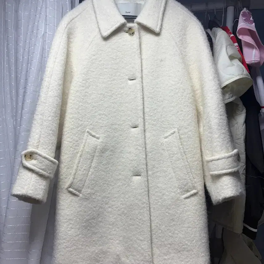 [BUNJANG] Dunst Alpaca Coat Ivory / 던스트 알파카 코트 아이보리