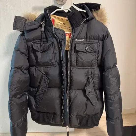 [BUNJANG] Dsquared2 Coll Minner Padded Jacket (Black, Size 50) / 디스퀘어드2 콜마이너 패딩 50사이즈 블랙