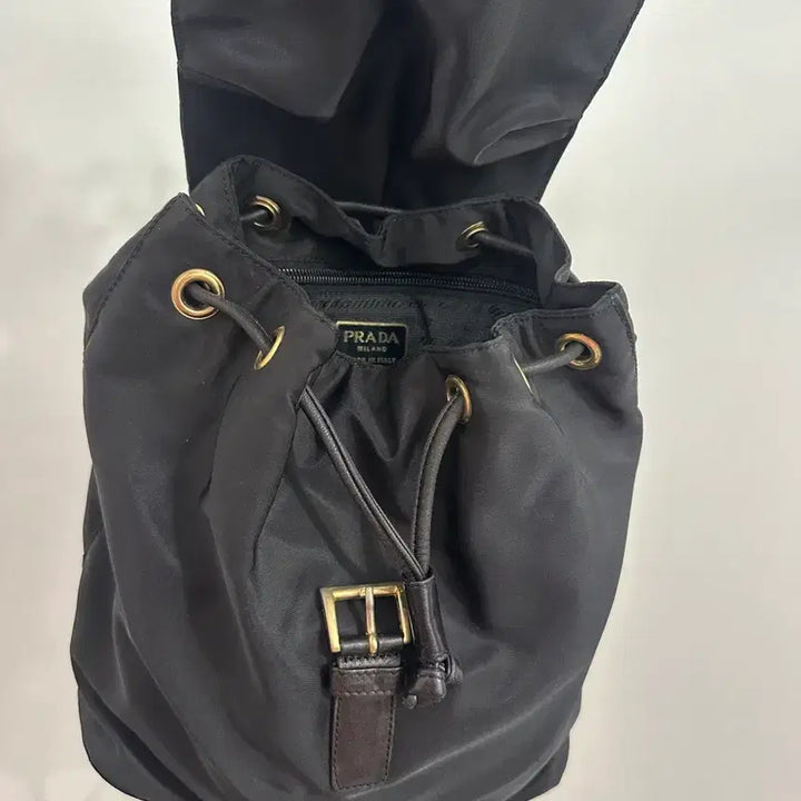 [BUNJANG] Prada Vintage Plate Logo Nylon Mini Backpack 23cm / 정품 프라다 빈티지 플레이트 로고 나일론 미니 백팩 가로23
