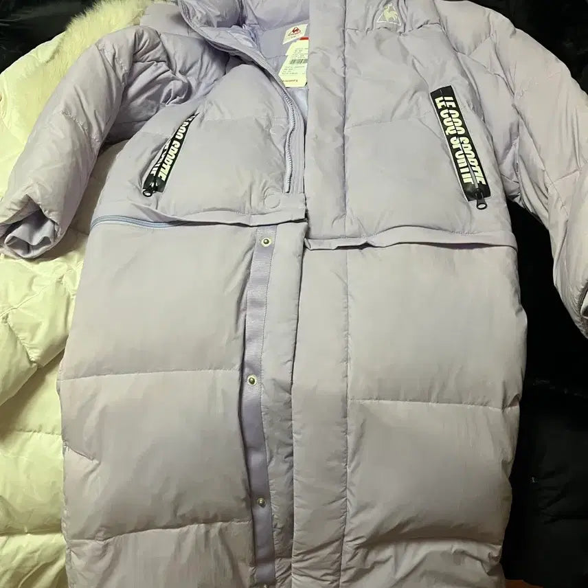 [BUNJANG] Le Coq Sportif Women's Long Down Jacket (Lavender) / 새상품)르꼬끄 여성 롱패딩 85(S) 연보라