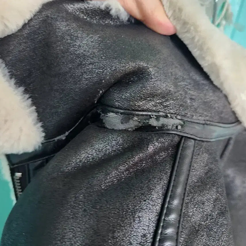 [BUNJANG] Project M Black Mustang Jacket / 프로젝트엠 무스탕 블랙 110