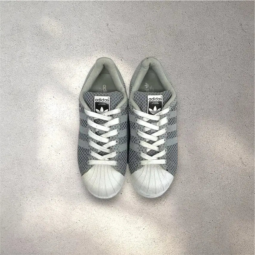 [BUNJANG] Adidas Superstar Gray Sneakers / [230] 아디다스 슈퍼스타 그레이 (No.518)