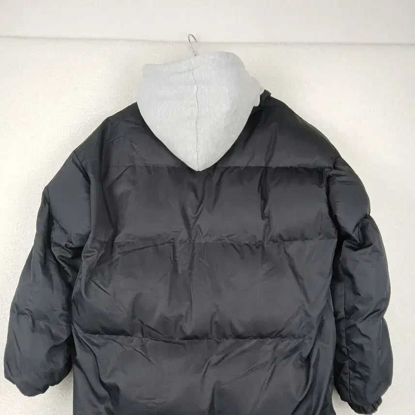 [BUNJANG] Hooded Long Padded Jacket (Black, Size 66) / 여성 후드 롱 패딩 블랙(66)