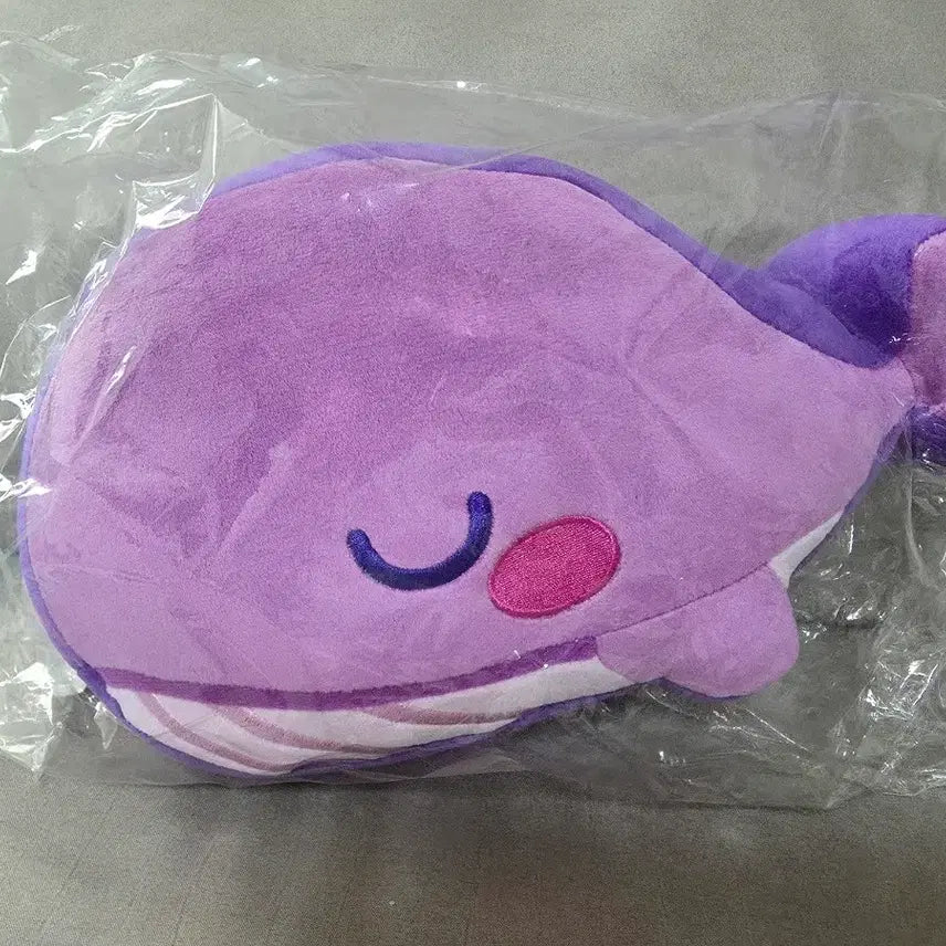 [BUNJANG] BTS TinyTAN Whale Flat Cushion / BTS 타이니탄 고래 플랫쿠션