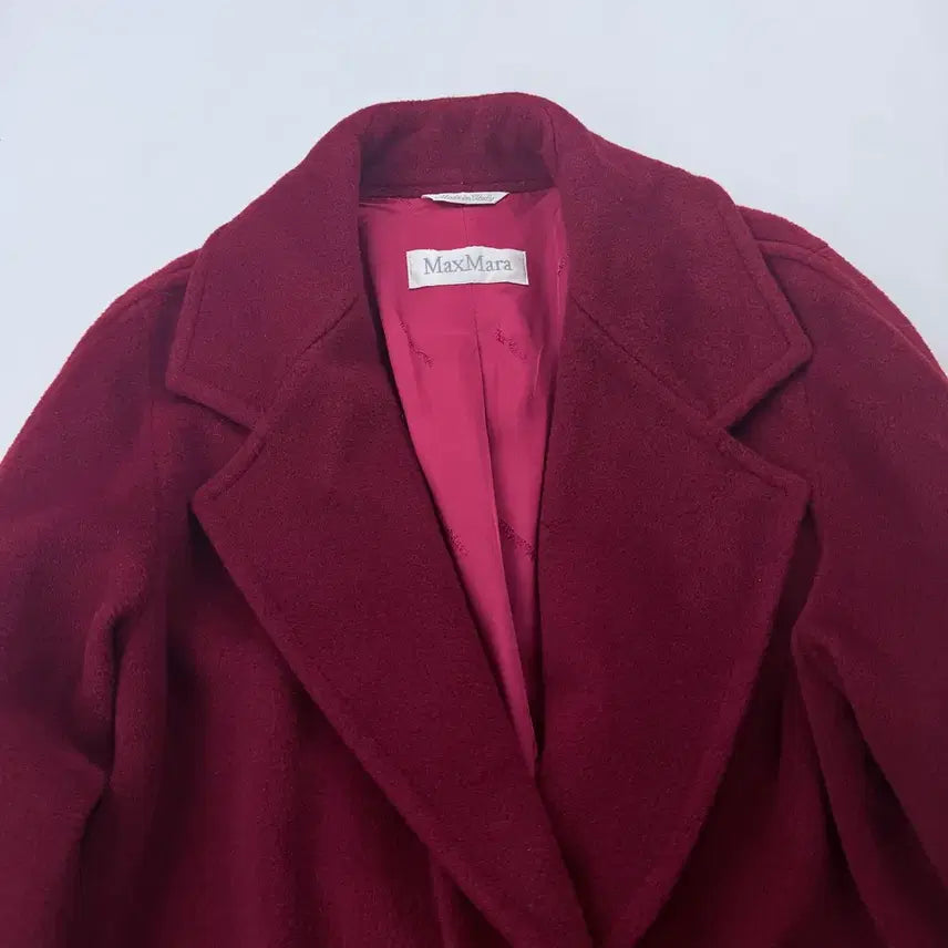 [SOLD OUT] 막스마라 울 캐시미어 코트 버건디