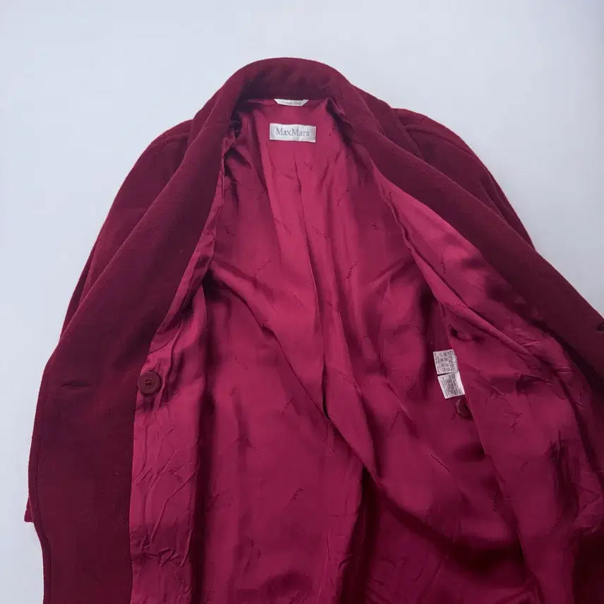 [SOLD OUT] 막스마라 울 캐시미어 코트 버건디