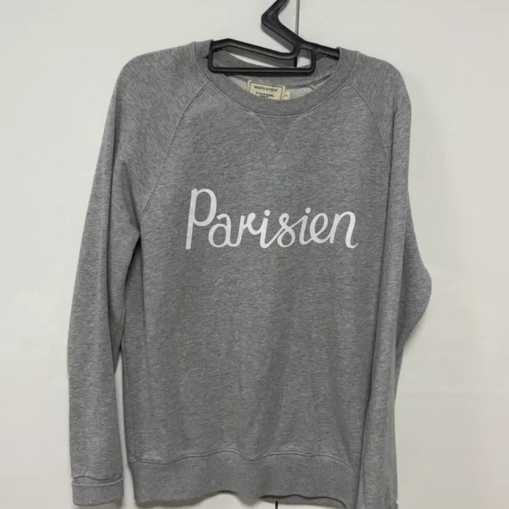 [BUNJANG] Maison Kitsune Parisian Gray Sweatshirt / 메종키츠네 파리지앵 맨투맨 그레이
