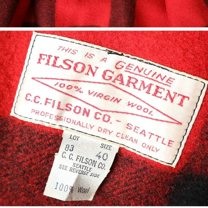 [BUNJANG] Filson Double Mackinaw Cruiser Jacket / 미국산 80-90S 미국산 filson 필슨 더블 메키노 크루저 자켓