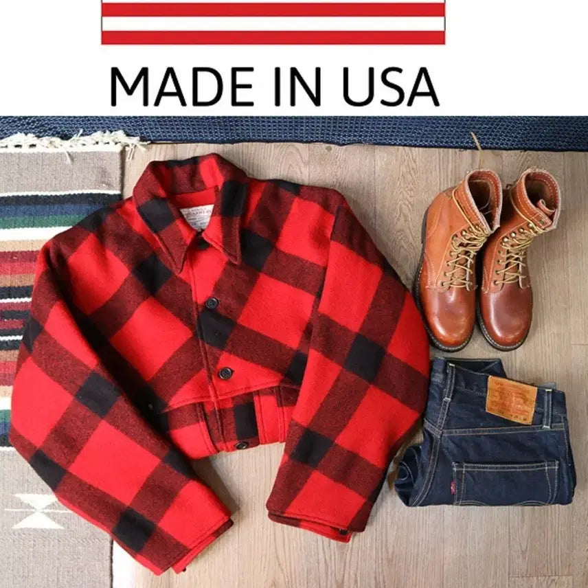 [BUNJANG] Filson Double Mackinaw Cruiser Jacket / 미국산 80-90S 미국산 filson 필슨 더블 메키노 크루저 자켓