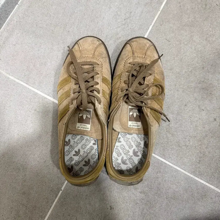[BUNJANG] Adidas Tobacco Brown Sneakers / 아디다스 토바코 브라운 240