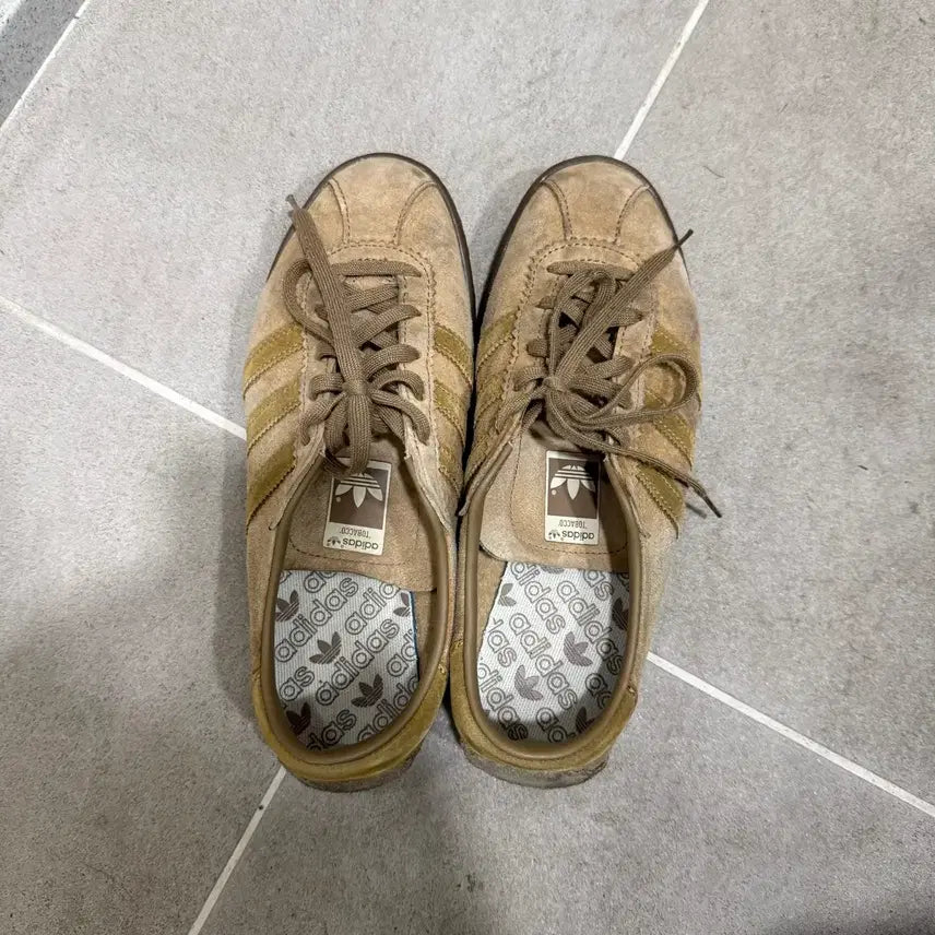[BUNJANG] Adidas Tobacco Brown Sneakers / 아디다스 토바코 브라운 240