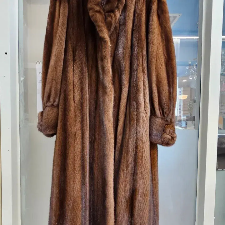 [BUNJANG] Mahogany Mink Coat / 이태리정품마호가니 플스킨롱 밍크코트