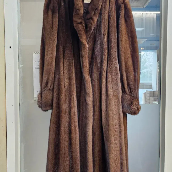 [BUNJANG] Mahogany Mink Coat / 이태리정품마호가니 플스킨롱 밍크코트