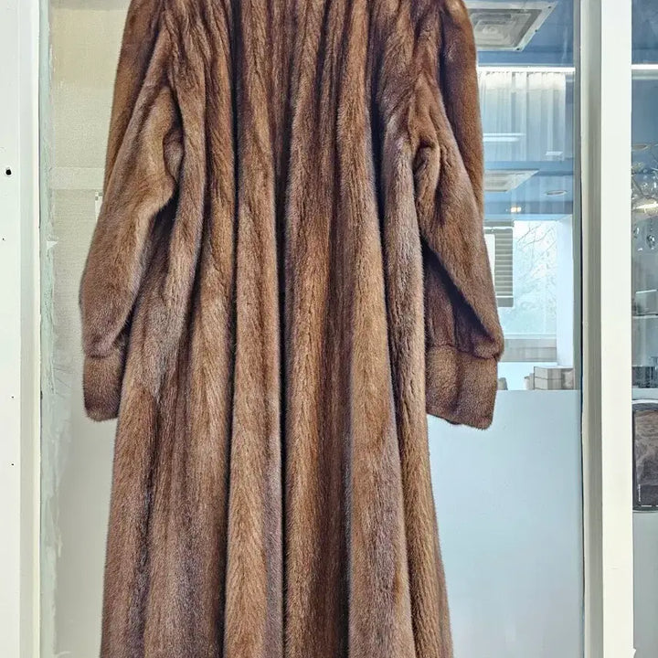 [BUNJANG] Mahogany Mink Coat / 이태리정품마호가니 플스킨롱 밍크코트