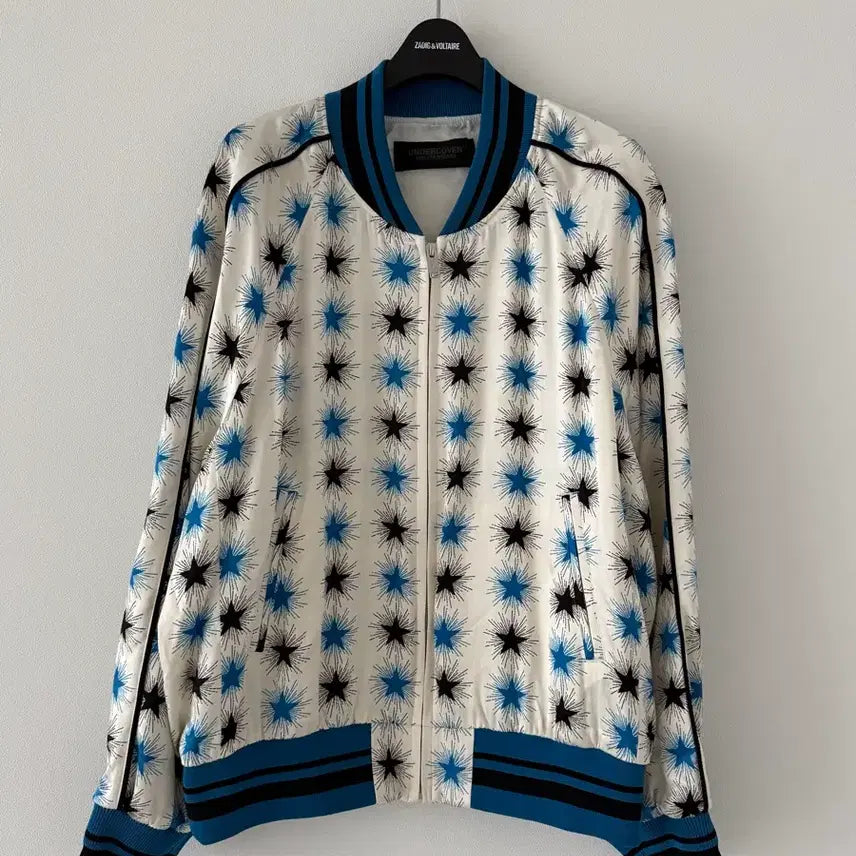 [BUNJANG] UNDERCOVER Star Print Silk Bomber Jacket / 언더커버 스타 프린트 실크 밤버 재킷