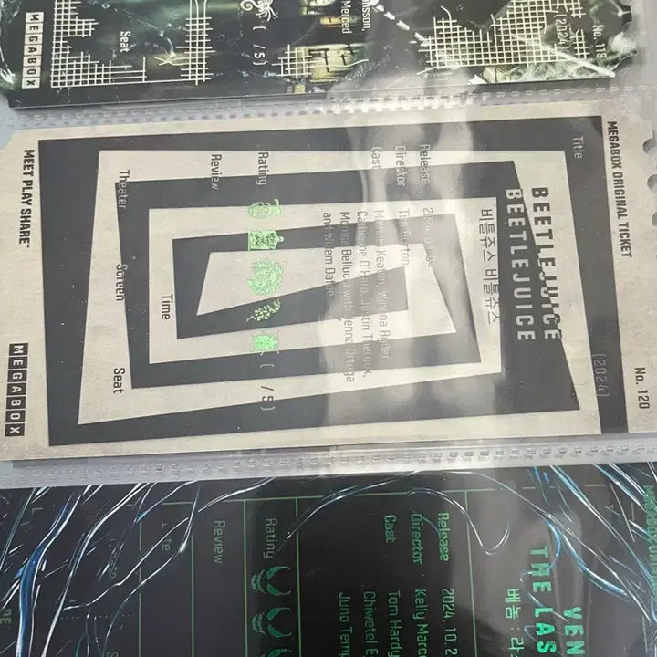 [BUNJANG] Various Movie Original Tickets Bundle Set / 일괄) 오티판매 비틀쥬스 베놈 에이리언 오리지널티켓