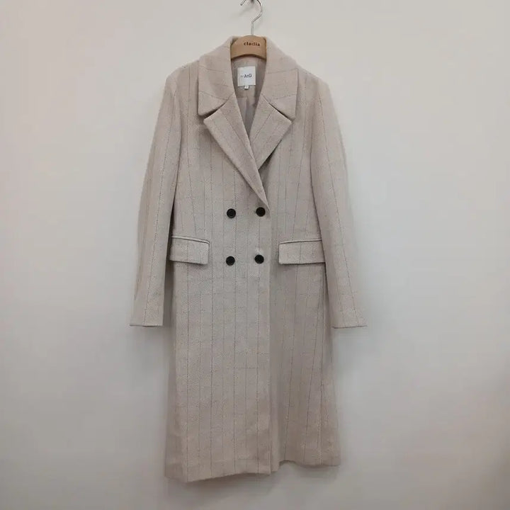 [BUNJANG] The Edge Herringbone Long Coat / 66사이즈 헤링본 롱코트 더 엣지