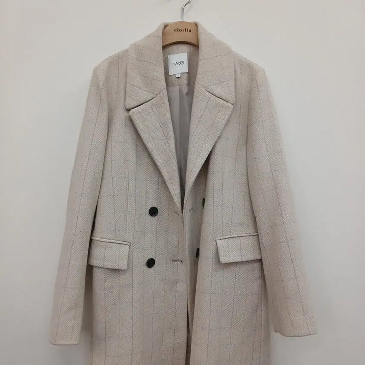 [BUNJANG] The Edge Herringbone Long Coat / 66사이즈 헤링본 롱코트 더 엣지