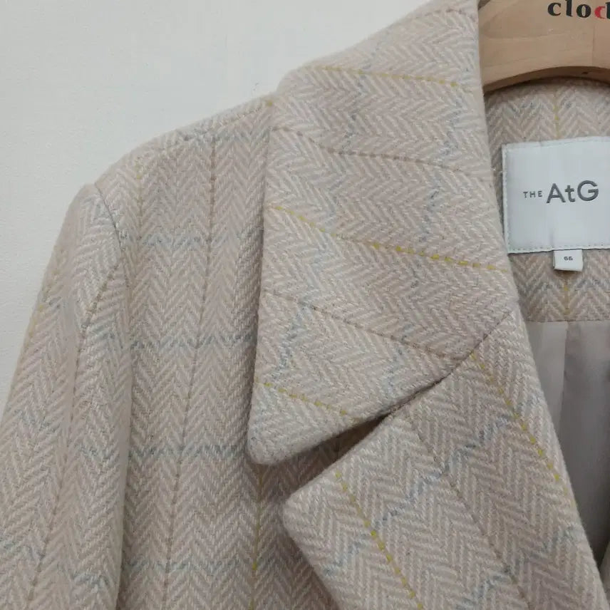 [BUNJANG] The Edge Herringbone Long Coat / 66사이즈 헤링본 롱코트 더 엣지