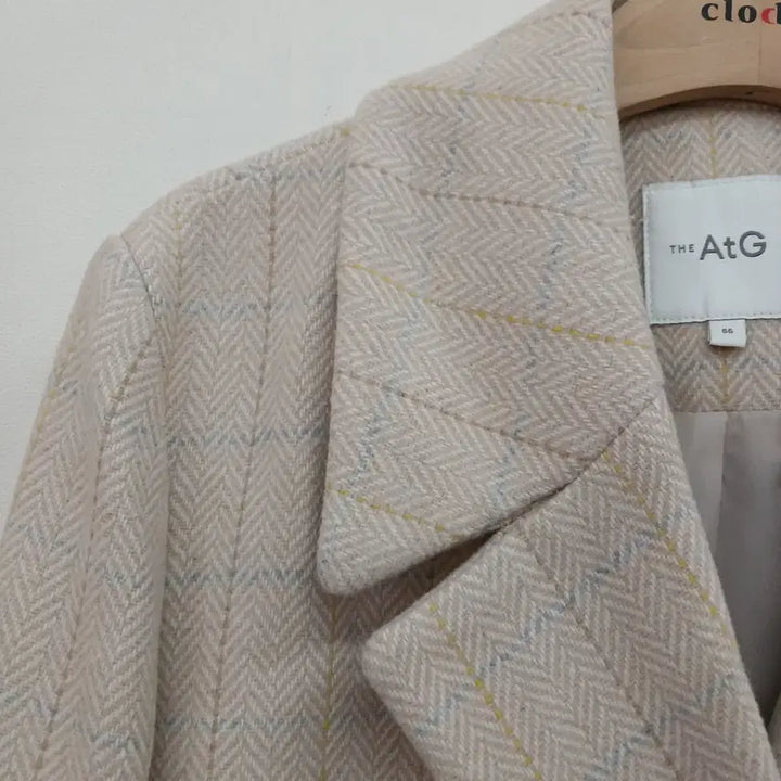 [BUNJANG] The Edge Herringbone Long Coat / 66사이즈 헤링본 롱코트 더 엣지