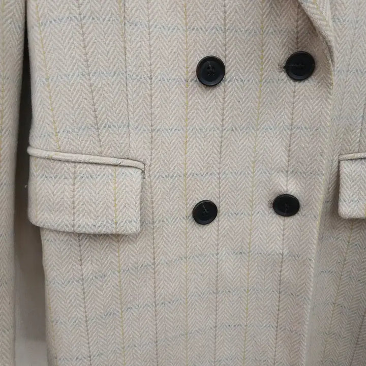 [BUNJANG] The Edge Herringbone Long Coat / 66사이즈 헤링본 롱코트 더 엣지