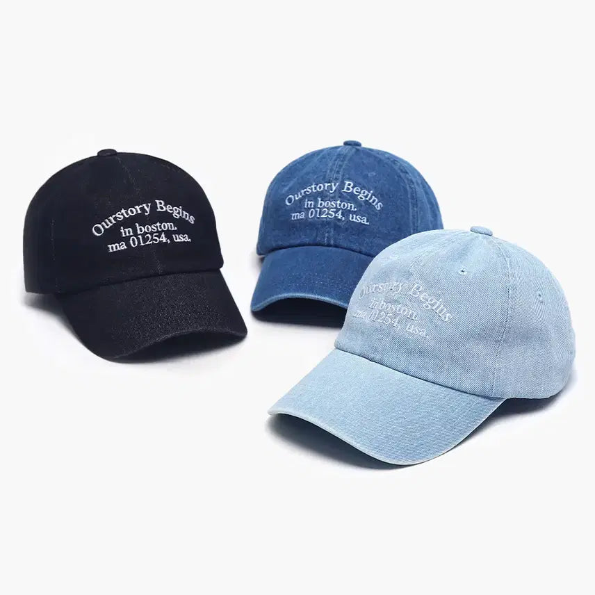 [BUNJANG] Big Size Denim Boston Ball Cap Hat Unisex / 빅사이즈 데님 보스턴 볼캡 모자 대두모자 남여공용