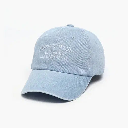 [BUNJANG] Big Size Denim Boston Ball Cap Hat Unisex / 빅사이즈 데님 보스턴 볼캡 모자 대두모자 남여공용